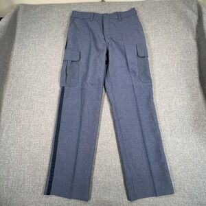 Vintage USA Line USPS Cargo Uniform Pants Mens 33 (Fits 31x30) Blue Workwear